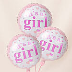 Bouquet of 3 Its Girl Balloon