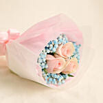 Lovely Pink Rose Baby Breath Bouquet