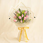 Lovely Pink Tulips Bouquet