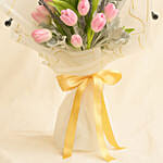 Lovely Pink Tulips Bouquet
