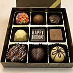 Passionate Happy Birthday Chocolate Box- 9 Pcs