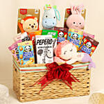 Rectangular Basket Baby Hamper