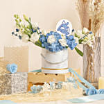 Baby Boy Celebration Flowers Box