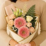 Dignified Mixed Flowers Hand Bouquet