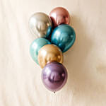Multicolor 6 Chrome Balloons