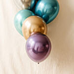 Multicolor 6 Chrome Balloons