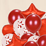 Red Latex And Foil Balloons