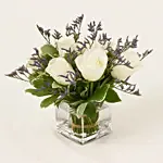 White Roses In A Vase