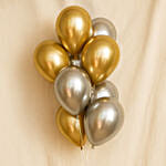 Gold and Silver Chrome Balloons