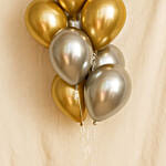 Gold and Silver Chrome Balloons