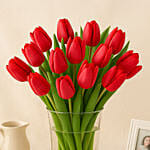 20 Red Tulip Arrangement