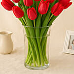20 Red Tulip Arrangement
