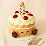 Amuseable Brown Birthday Cake