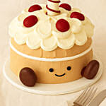 Amuseable Brown Birthday Cake