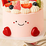 Jellycat Theme Cake with Fresh Fruits & Cream