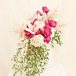 Luxury Pink & White Flowers Bridal Bouquet