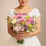 Mixed Pastel Floral Hand Bouquet for Brides