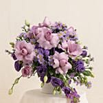 Purple Blooms Wedding Hand Bouquet
