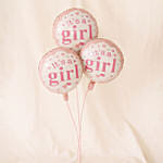 Bouquet of 3 Its Girl Balloon