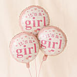 Bouquet of 3 Its Girl Balloon