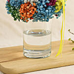 Colourful Baby Breath Cylindrical Vase