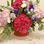 Exotic Mixed Flowers Circular Box