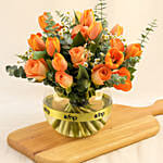 Graceful Mixed Flowers Fish Bowl Vase