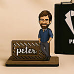 Personalised Caricature Nameplate Birthday Bundle