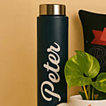 Personalised Caricature with Plant and Cushion