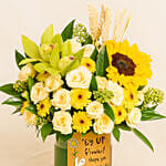 Get Well Soon Message Flowers Arrangement
