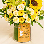 Get Well Soon Message Flowers Arrangement