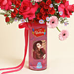Personalised Vase Birthday Flower