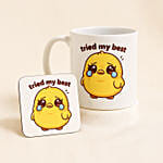 Tried My Best Mug and Coaster