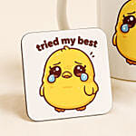 Tried My Best Mug and Coaster