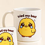 Tried My Best Mug and Coaster