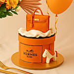 Happiness - Orange Flower cake & Balloons