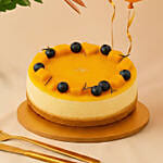 Happiness - Orange Flowers Cheesecake & Balloons