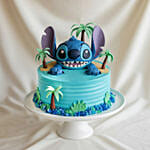 Lilo and Stitch Tropical Blue Character Chocolate Cake