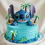 Lilo and Stitch Tropical Blue Character Chocolate Cake