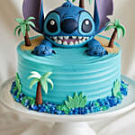Lilo and Stitch Tropical Blue Character Chocolate Cake