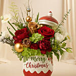 Merry And Joyous Christmas Flowers