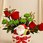 Mini Christmas Flowers Arrangement
