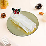 Xmas White Forest Log Cake 8 Inch