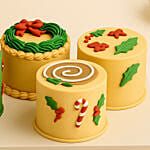 Mini Christmas Chocolate Mousse Cake Set - 4 pcs