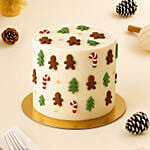 Christmas Gingerbread Forest Chocolate Fudge Cake