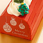Dubai Chocolate Christmas Log Cake - 400 grams