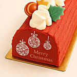 Dubai Chocolate Christmas Log Cake - 800 grams