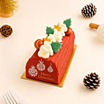 Dubai Chocolate Christmas Log Cake - 800g