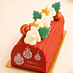 Dubai Chocolate Christmas Log Cake - 800g