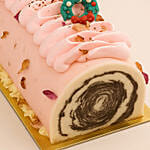 Rose n Lychee Christmas Log Cake - 800g